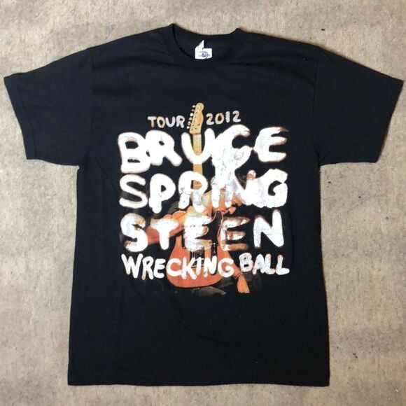 Vintage Bruce Springsteen & The E Street Band Tour 2012 T-Shirt | 2-Sided | M - Picture 1 of 5